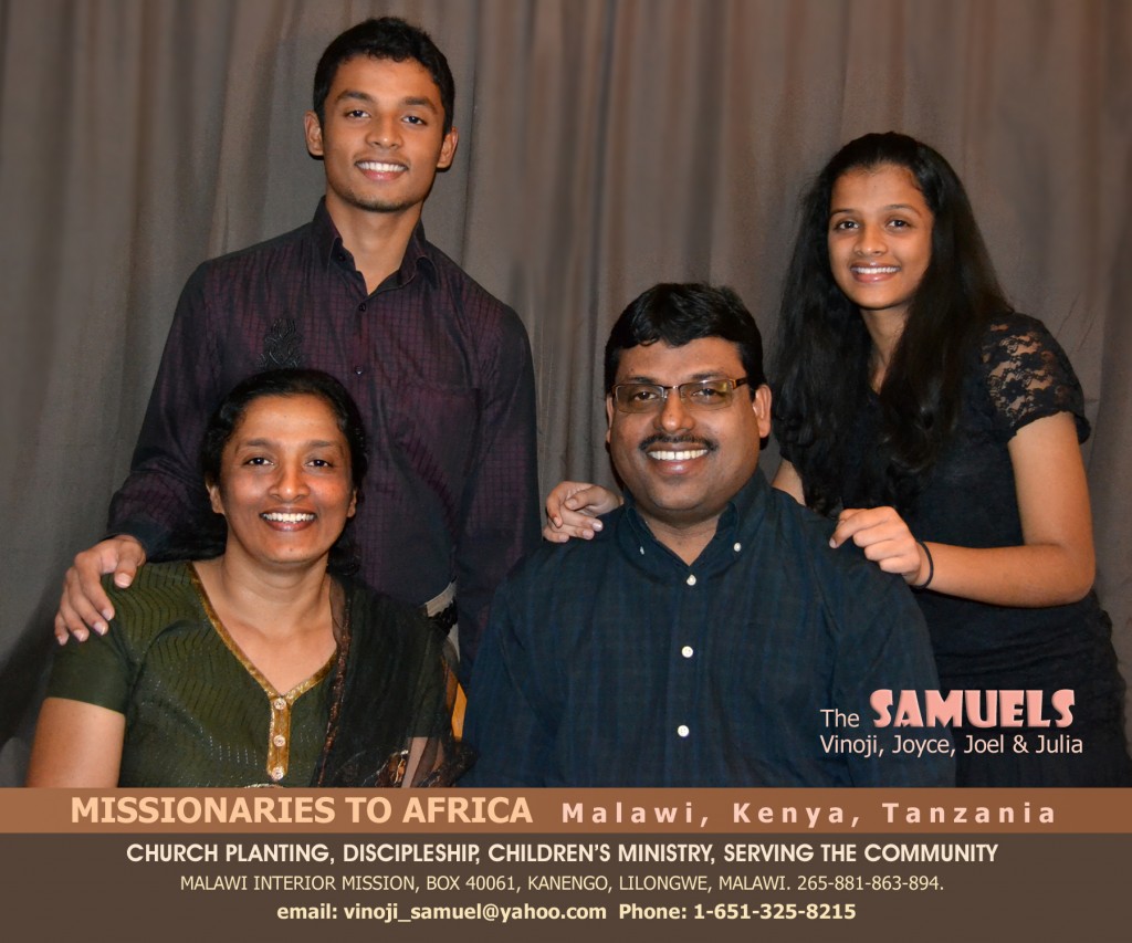 Vinoji Samuel and Family